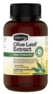 Comvita Olive Leaf Extract High Strength Immune System Superfood 60 Capsules
