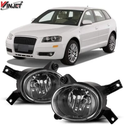 WINJET Factory Style Fog Lights - CLEAR LENS - Fits 2005-2008 Audi A4 (for: Audi)