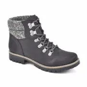 Cliffs By White Mountain Pathfield Fabric Lace Up booties black NIB - 9