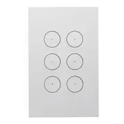 Clipsal Saturn ZEN 6 Gang Switch White