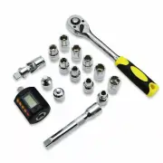 Digital Torque Meter 1/2'' Socket Screw Bits Kit Bike Repair Tools 13.5-135N.m