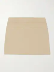 [Veronica Beard] Veronica Beard - Alvara Linen-blend Twill Mini Skirt - Stone - US6 US 6 Gray