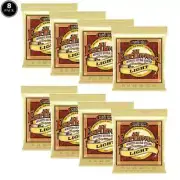 8 SETS Ernie Ball Earthwood 80/20 Bronze LT 11-52 Acoustic Guitar Strings 2004