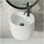 Swiss Madison SM-WS324 Ivy 18-1/2" Square Ceramic Wall Mounted - White