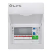 Live Electrical 8 Way Metal Clad Consumer Unit c/w 63A 30mA RCD