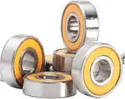 695-2RS Bearing ABEC-3 10PCS 5x13x4 Mm Miniature 695RS Ball Bearings 619/5RS Z2V1 Orange Sealed Bearing 695 2RS