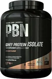 Premium Body Nutrition - Whey-ISOLATE Protein Powder, 2.27kg, Chocolate - 75 Servings