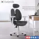 【DonQuiXoTe】韓國原裝Grandeur_white雙背透氣坐墊人體工學椅-灰