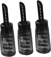 Gatuida 3Pcs Empty Hair Gel Bottle with Comb Durable Applicator for Mens Hair Styling Gel for Home Barbershop Use for Even Application and Easy Styling