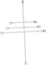 DOITOOL Bracelet Necklace Extender Chains 4pcs Diy Jewelry Chain Extend Length for Diy Accessories