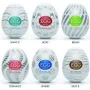 Male Masturba-tor Egg Portable Pleasure Pocket Pussy egg-Stroker Lubricants