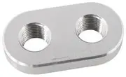 Aeroflow Weld In Alloy Plate 1/8" Npt X 2 Ports Vacuum Intercooler - AF986-02-02