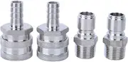 Stainless Steel Quick Connector for Home, Brewing Quick Disconnect Adapter, G1/2 Male Thread Adapter, Push Fit Fittings, Fermentation Transfer Kit