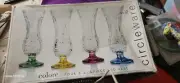 circleware colore four 6.5 4 piece bud vases new