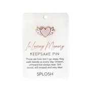 In Loving Memory Memorial Keepsake Pin Mum Dad Funeral Remembrance Sympathy Gift