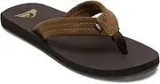 [Quiksilver] Mens Carver Suede Core Thongs Flip Flops - Brown - 7 UK