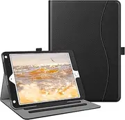 Fintie Case for iPad 6th / 5th Generation (2018 2017 Model, 9.7 Inch), iPad Air 2 / iPad Air 1 (9.7 Inch) - [Corner Protection] Multi-Angle Viewing Stand Cover with Pocket, Black