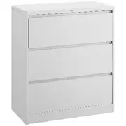 Matrix 3 Drawer Lateral Filing Cabinet White