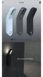 LED Motion Light Activated Sensor Indoor Cordless-black