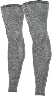 [KAYLRE] Leggings Set Cycling Leg Warmers Men Women MTB Bike Bicycle Sports Running Basketball Soccer Compression Leggings UV Protection Legging Set (Color : TT01 Gray, Size : XL)