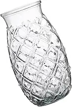 Cabilock Pineapple Shaped Decorative Cocktail Glass Vintage Glassware Beverage Cup for Juices Cocktails for Bars Home Use Smooth Rim for Easy Drinking