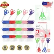 Durable 150 Pack Stainless Steel Kids Scissors - Safe & Versatile for Crafts