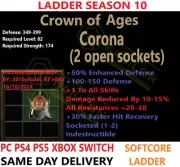 ✅ PC PS4 PS5 XBOX SWITCH✅ Ladder Crown OF Ages 2s Diablo 2 Resurrected D2R Items