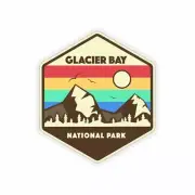 Glacier Bay National Park Sticker, Glacier Bay National Park Gift, National Park