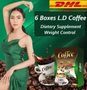 6 x LD Coffee Instant Dietary Supplement Weight Control Excretory System No Fat