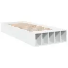 Bed Frame Slat Mattress Base Platform Bedstead White Engineered Wood vidaXL
