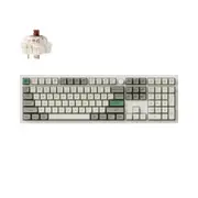 Keychron Q6 Max QMK/VIA Wireless Custom White Mechanical Keyboard - Brown Switch [KBKCQ6MP3]
