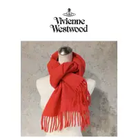 在飛比找蝦皮購物優惠-二手真品 Vivienne Westwood 圍巾 紅色 A