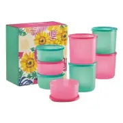 TUPPERWARE Summer Fresh Round Set (Set Of 8) With Gift Box