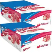 Hostess Raspberry Zingers | 24.1 Oz Box of 6 | Pack of 2 (36 Total Zingers)