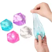Mini Ice Block Stress Ball Toy Polyhedron Diamond Sugar Ball Sensory Fidget Toy