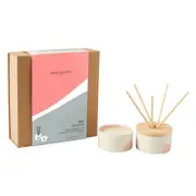 Royal Doulton 1815 Signature Candle 70g/Reed 50ml Gift Set Blush Magnolia & Musk
