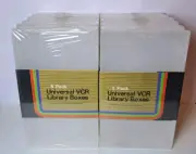 HE+ 5 Pack Universal VCR Library Boxes VHS Storage Boxes Clear Plastic Sealed