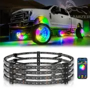 For Ford Ranger 15.5" RGB LED Wheel Ring Rim Chasing Lights Remote APP Bluetooth