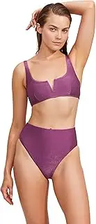 [Gottex] Luma High End High Leg Cut High Waist Women's Swim Bottom with Front and Back Lining Swimwear