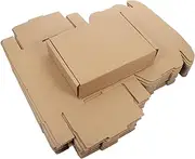 JEWEDECO 20Pcs Corrugated Cardboard Packing Boxes for Shipping and Storage Moving Boxes for Envelopes Clothes and Items Lightweight