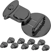 Hohopeti DIY Bag Buckle Locks 10pcs Round Mortise Locks for Purse Suitcase Handbag Fasteners