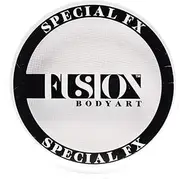 Fusion Body Art and FX Pro Special Effects Paint | Neon White (Clear) (32gm), Professional Quality Water Activated Special FX Paint Supplies Single Color Cake Hypoallergenic, Non-Toxic, Safe, Vegan