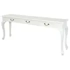 Long Hall Table, W180xD35cm,Timber Table, White, Sofa Table.