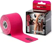RockTape Go Standard Adhesive Pre-Cut Kinesiology Tape, Pink