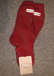 Hunter Kids Unisex Sz L 4-6 Boot Military Red Sock