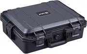 Lykus HC-4011 Waterproof Hard Case with Customizable Foam Insert, Interior Size 15.55x11.61x5.12 in, Suitable for electronics and more