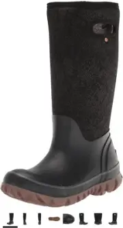 Bogs Whiteout Faded Women's Casual Boots, Black, W11