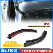 Pair Roof Hardtop Water Rain Gutter Extension for Jeep Wrangler JL 18-21 Black (for: Jeep)