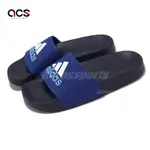 ADIDAS 拖鞋 ADILETTE SHOWER K 中童 藍 黑 小朋友 軟底 涼拖鞋 愛迪達 IE2607