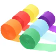 2 Sets Crepe Paper Streamers Colored Crepe Paper Decoration